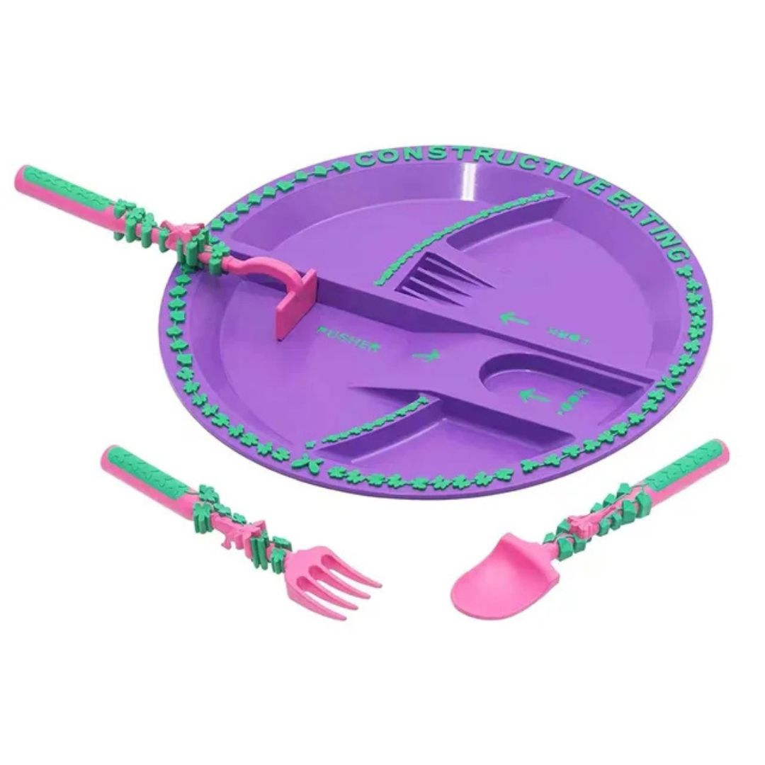 Plato infantil temático (con cubiertos)