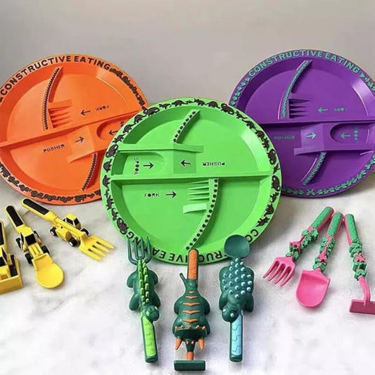 Plato infantil temático (con cubiertos)
